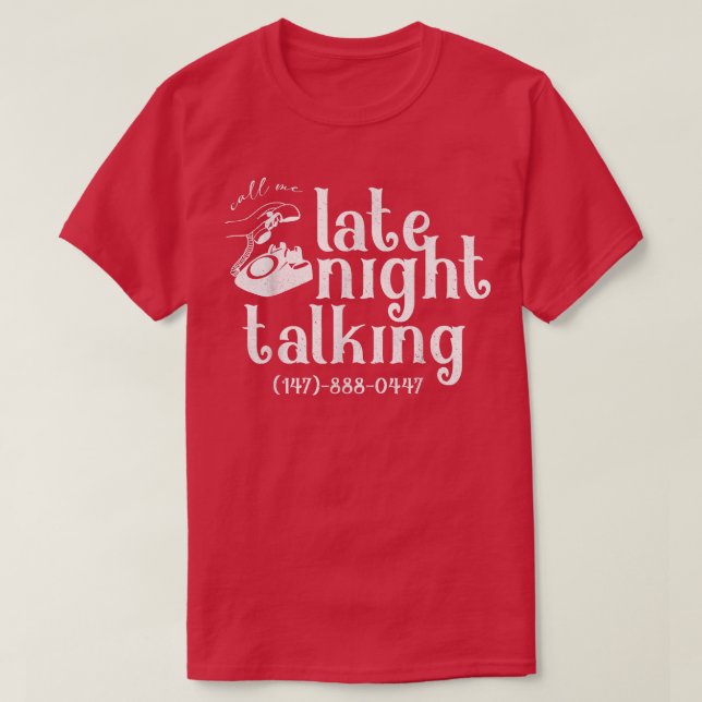 Camiseta Falar Tarde Noite (Frente do Design)