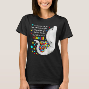 Camiseta Falarei Por Você Elefante Mãe Autismo Criança Awa