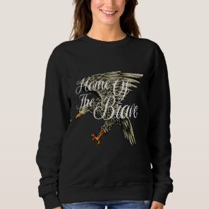 Camiseta Falcão Americano Bald Eagle Para Garotos De Escote