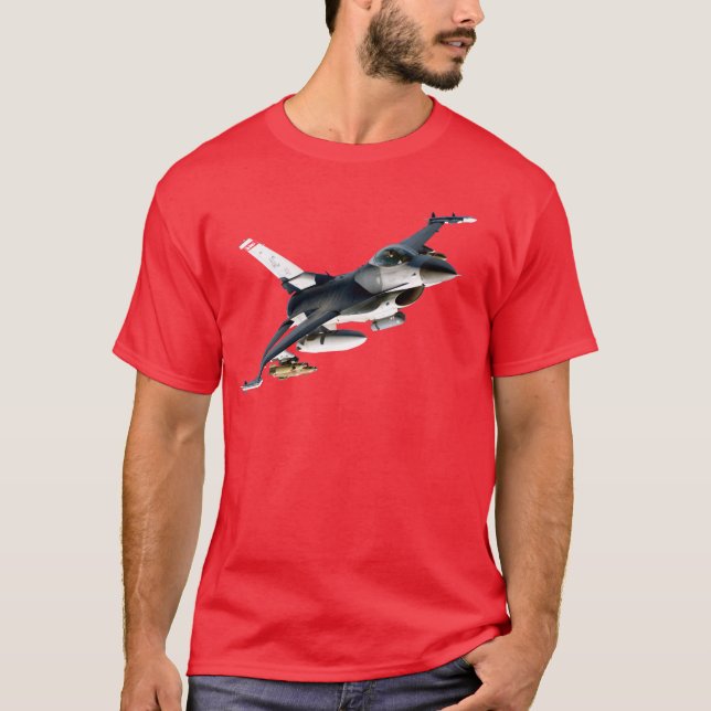 Camiseta Falcão F-16 de combate (Frente)