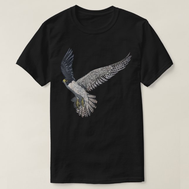 Camiseta Falcão Peregrino Voador de Aves (Frente do Design)