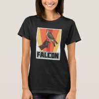 Falcão Retro Vintage Falcão com Falcão e Águia