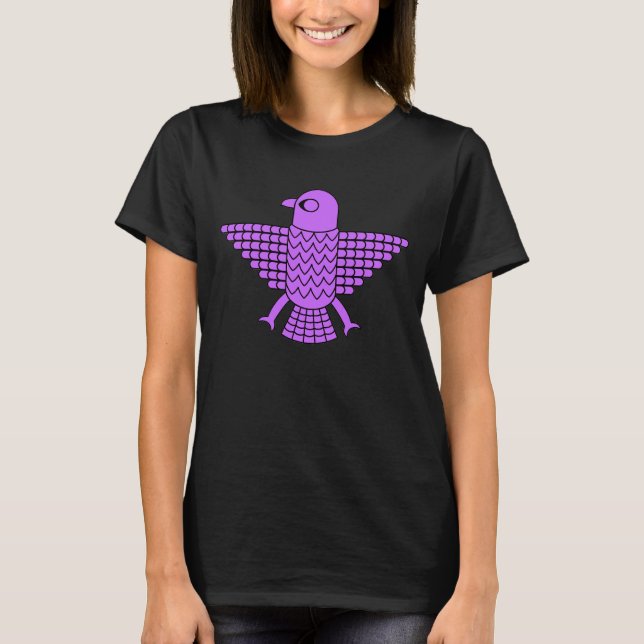 Camiseta Falcão roxo estilizado (Frente)