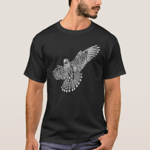 Camiseta Falcão Vintage Voador Elegante Em Voo