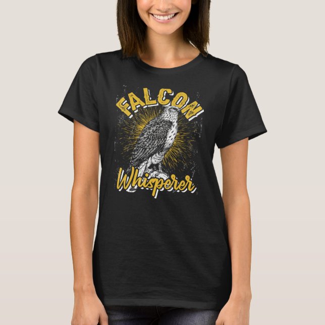 Camiseta Falcon Whisperer Falconry Trainer (Frente)