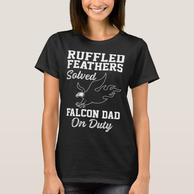 Camiseta Falconer Dad Falconry Ruffled Feathers (Frente)