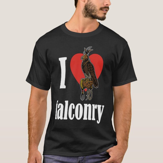 Camiseta Falconry falconer ornithology birds hunting birdwa (Frente)