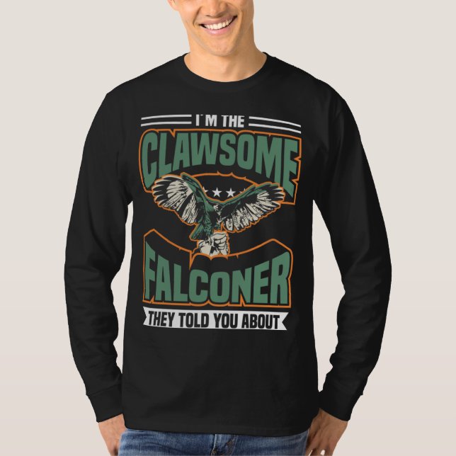 Camiseta falconry hawking ornithology gamehawking bird hunt (Frente)
