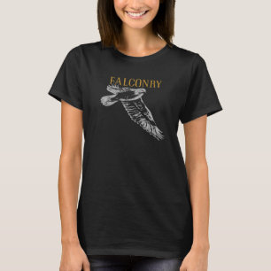 Camiseta Falconry peregrino minha paixão Ornitologia