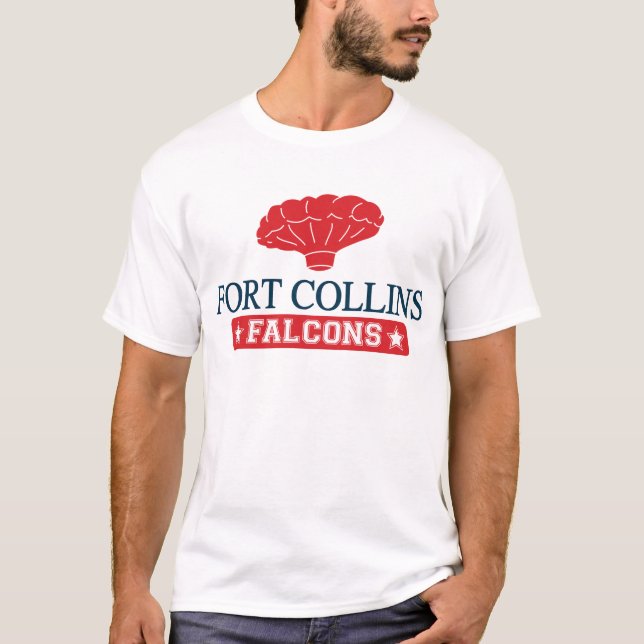 Camiseta Falcons de Fort Collins - Home do menino do balão (Frente)