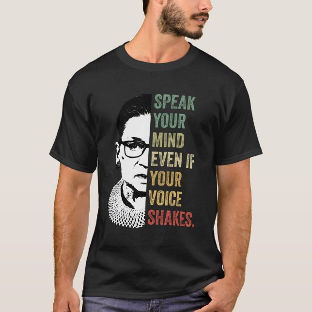 Camiseta Fale A Sua Mente Mesmo Que Sua Voz Aperte As Cotaç (Frente)