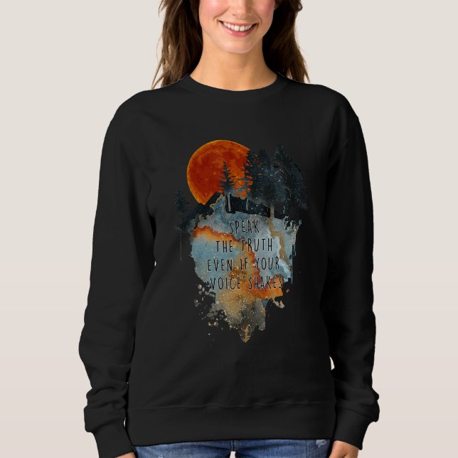 Camiseta Fale A Verdade Mesmo Que Sua Voz Bate No Costume (Frente)