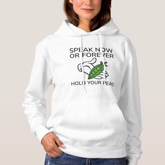 Camiseta Fale Agora Ou Para Sempre Segure Seus Ervilhas (Frente)