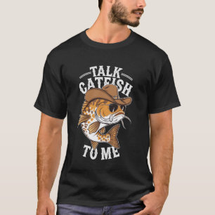 Camiseta Fale Bagre Comigo Engraçado Bagre Cowboy Pescador