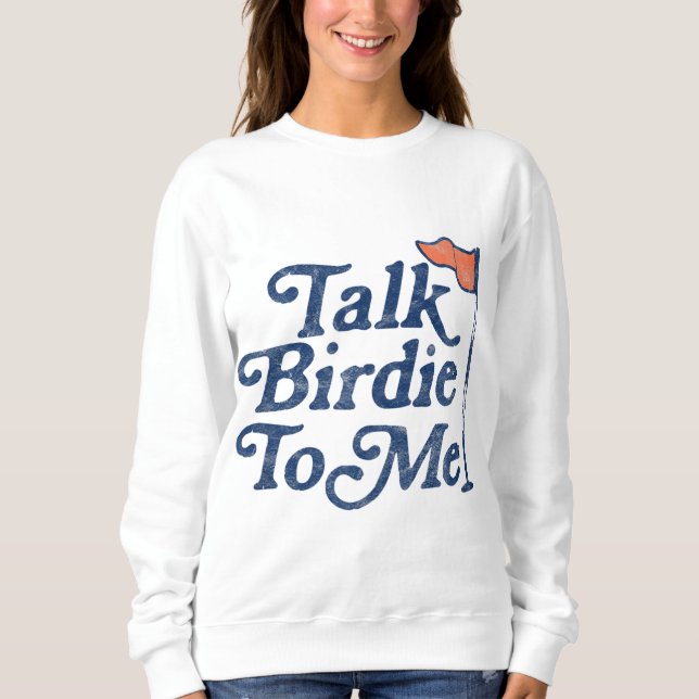 Camiseta Fale Birdie Comigo Golf Engraçado (Frente)