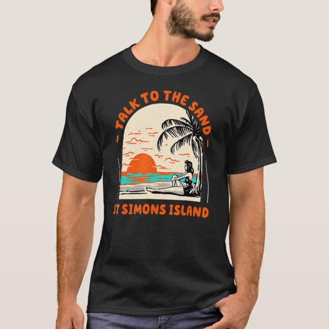 Camiseta Fale Com A Ilha Sand Rua Simons Beach Georgia Oc (Frente)