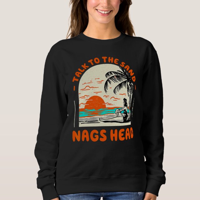 Camiseta Fale Com A Sand Nags Head Beach North Carolina Oc (Frente)