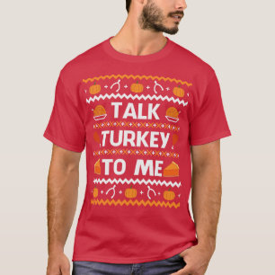 Camiseta Fale Com A Turquia Comigo Engraçado Presente De Aç