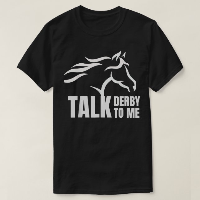 Camiseta Fale Com Derby Para Mim Um Engraçado Presente De C (Frente do Design)