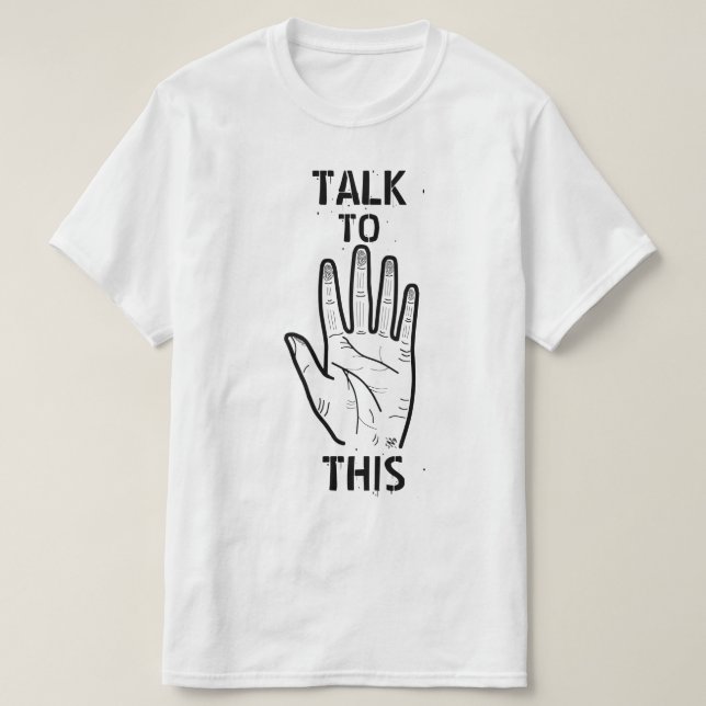 Camiseta Fale com isso! (Frente do Design)