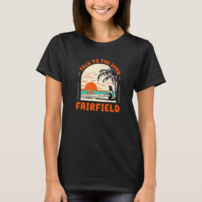 Camiseta Fale Com O Oceano De Connecticut De Sand Fairfield (Frente)