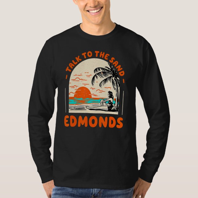 Camiseta Fale Com O Sand Edmonds Beach Washington Ocean Su (Frente)