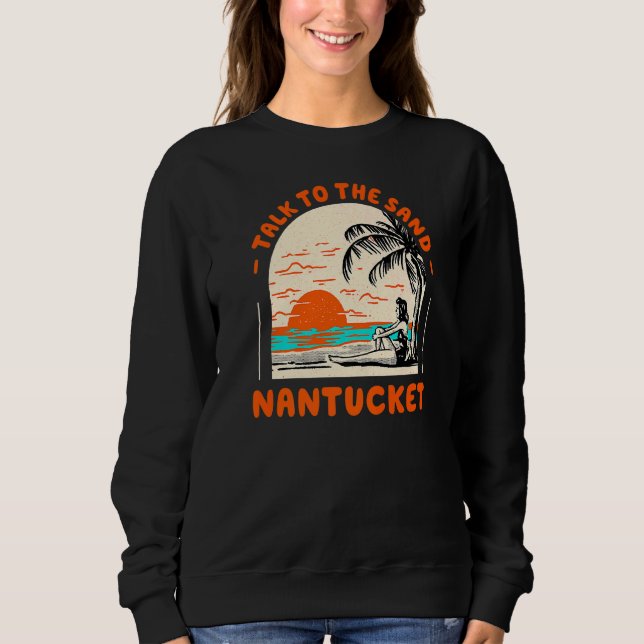 Camiseta Fale Com O Sand Nantucket Beach Massachusetts Oce (Frente)