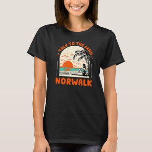 Camiseta Fale Com O Sand Norwalk Beach Connecticut Ocean S