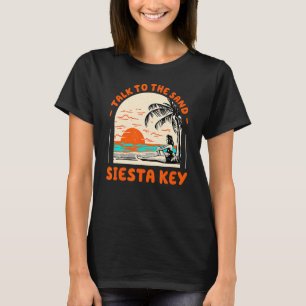 Camiseta Fale Com Sand Siesta Key Beach Ocean Su