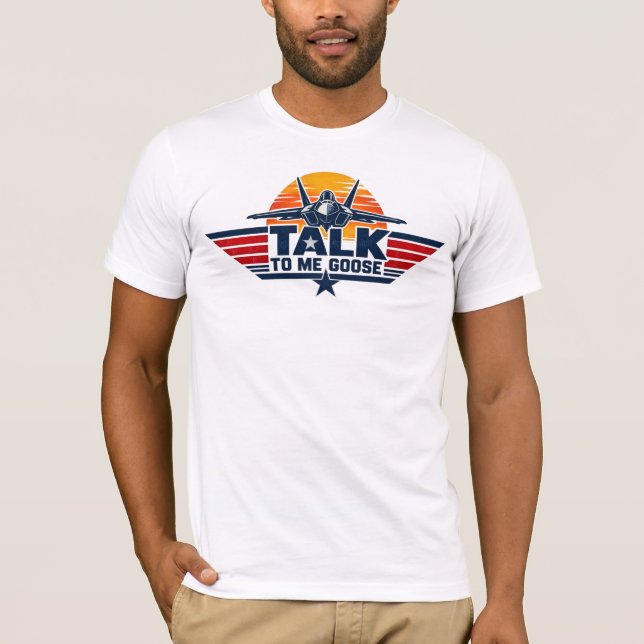 Camiseta Fale Comigo Ganso Caça a Jato (Frente)