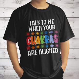 Camiseta Fale Comigo Quando Seus Chakras Estiverem Alinhado