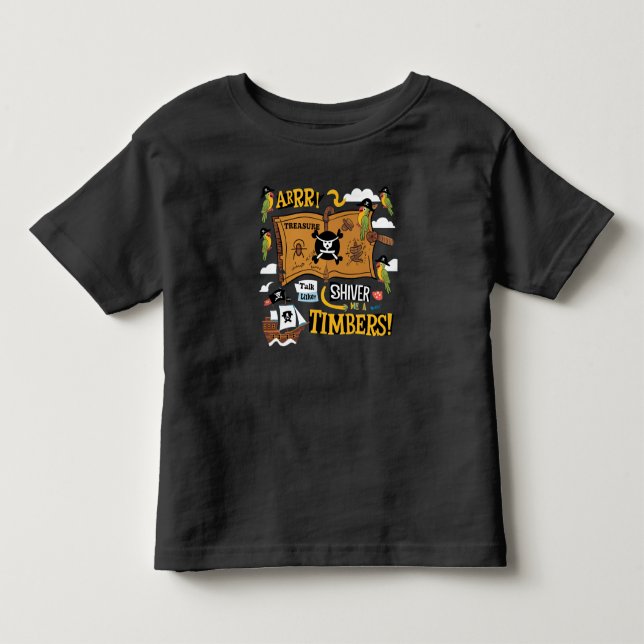 Camiseta Fale como um dia de pirata (Frente)
