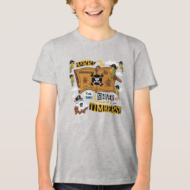 Camiseta Fale como um dia de pirata (Frente)