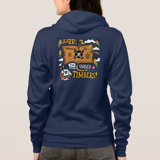 Camiseta Fale como um dia de pirata (Verso)