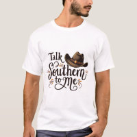 Fale do Sul para Mim Engraçado Cowboy Hat Ocidenta