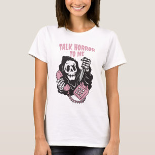 CAMISETA FALE HORROR COMIGO TELEFONE DO GRIM REAPER