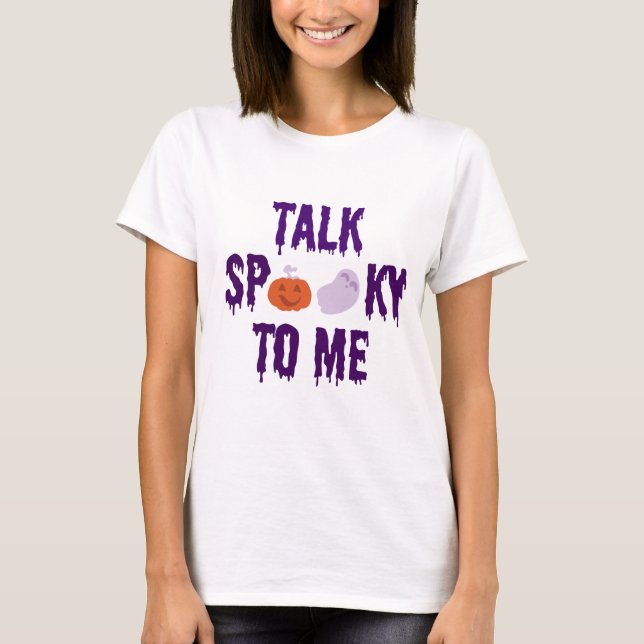 Camiseta Fale Mal-Chocado Comigo Ghost Pumpkin Boo (Frente)