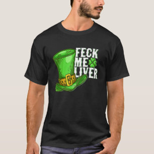 Camiseta Fale-me do fígado Shamrock Leprechaun Rua de Patri