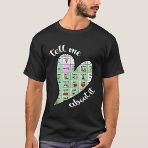 Camiseta fale-me sobre a patologia da fala aac sped profess