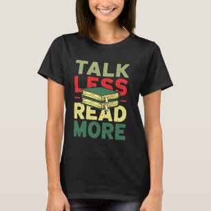 Camiseta Fale Menos Leia Mais Engraçado Livro Vintage, Love
