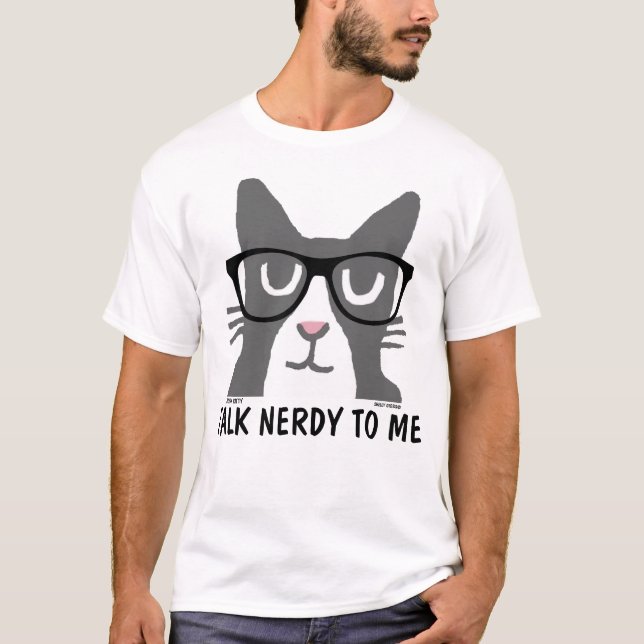 Camiseta FALE NERDY COMIGO, T-shirts, Gatinho de Panda (Frente)