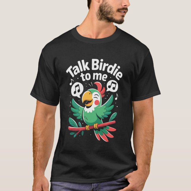 Camiseta Fale Passarinho Comigo Papagaio Tropical (Frente)