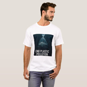 Camiseta Fale pelo mar - Parem com a poluição do plástico