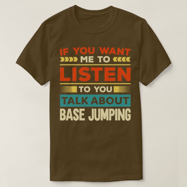 Camiseta Fale sobre o salto base1 (Frente do Design)