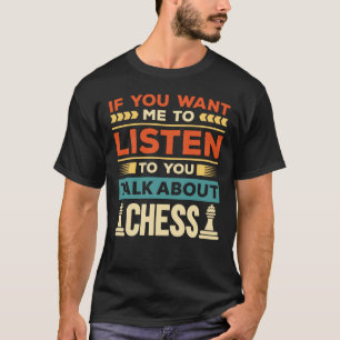 Camiseta Fale sobre xadrez