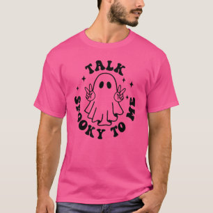 Camiseta Fale "Spooky" Comigo Vibes "Spooky" Ghost Groovy H