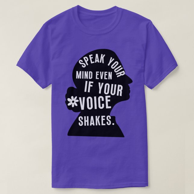 Camiseta Fale Sua Mente Mesmo Que Sua Voz Aperte (Frente do Design)