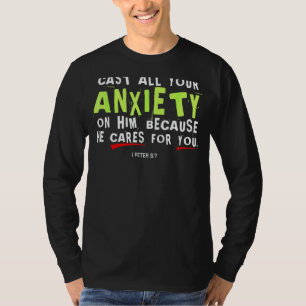 Camiseta Fale Toda A Sua Ansiedade Nele 1 Peter 57 Bíblias