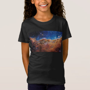 Camiseta Falésias Cósmicas Nebulosa Carina Espaço Telescópi