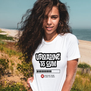 Camiseta Falha ao Enviar para a Academia Humor Fitness Engr